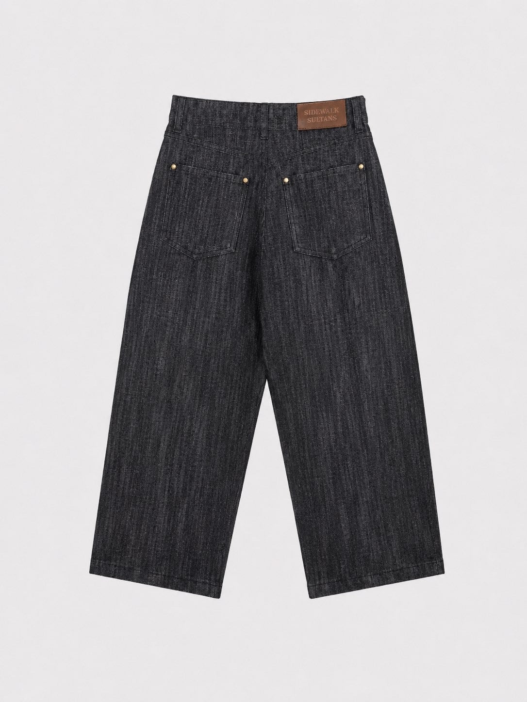 Black Washed Raw Denim 14Oz